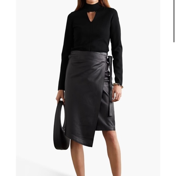 PROENZA SCHOULER Cutout knitted turtleneck sweater black PSWL Top Shirt Sz S - Picture 4 of 16